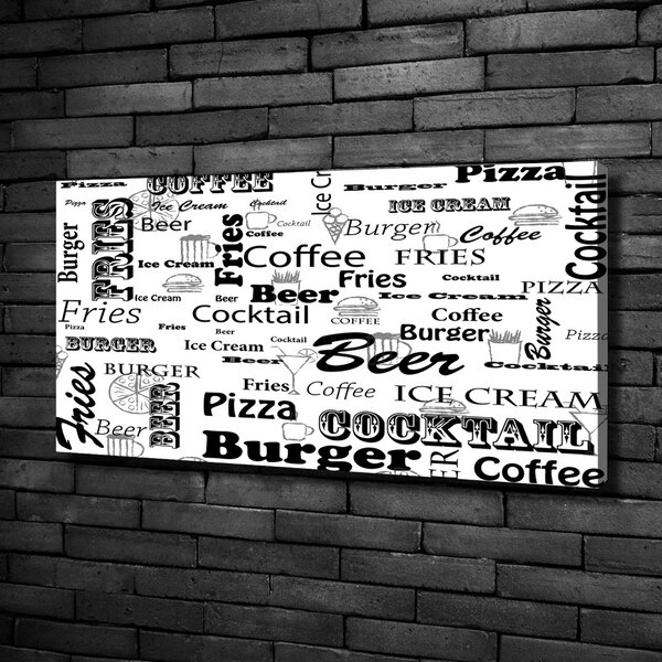 Foto obraz na plátně Menu v restauraci oc-98559843