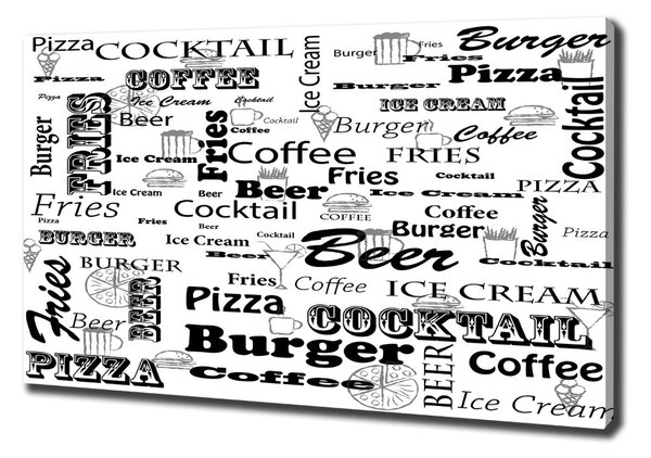 Foto obraz na plátně Menu v restauraci oc-98559843
