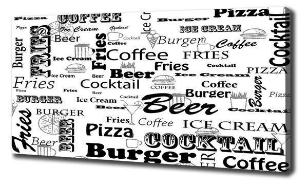 Foto obraz na plátně Menu v restauraci oc-98559843