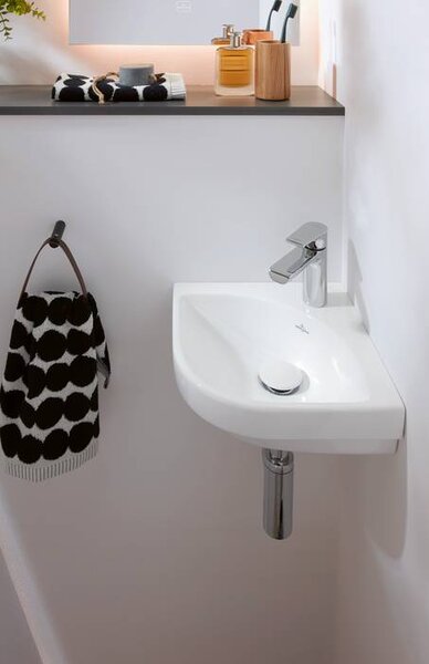 Villeroy & Boch Subway 3.0 umyvadlo 32x32 cm rohové klasický bílá lesk 43714601