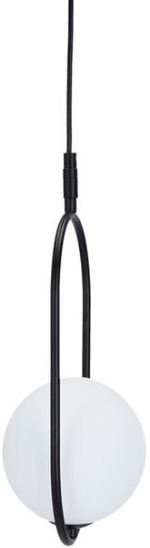 Candellux Cordel závěsné svítidlo 1x28 W bílá-černá 31-10148