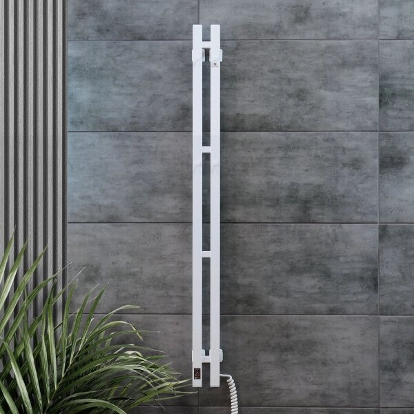 Vertaduro - El. sušák na ručníky s term. VEO 106W/230V 150x9 cm IP44 bílá pravá