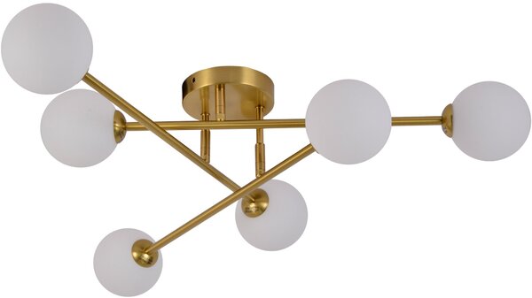 Light Prestige Dorado stropní světlo 6x28 W bílá-zlatá LP-002/6C