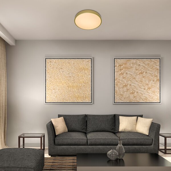 Rabalux 71037 Tesia LED Moderní stropní svítidlo | Teplá bílá | 36W | Barevný kov | Bílá | Zlatá - r-71037
