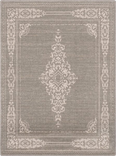 Agnella klasický vlněný koberec Isfahan M Drol Antracyt šedý Rozměr: 133x180 cm