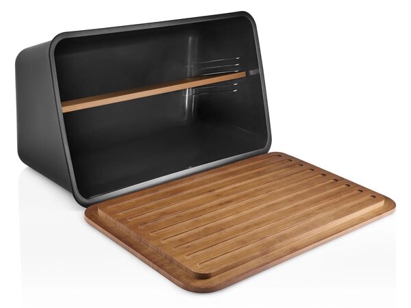 Chlebník Eva Solo Nordic Kitchen s policí černý