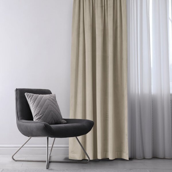Krémový závěs 200x270 cm Vila – Homede