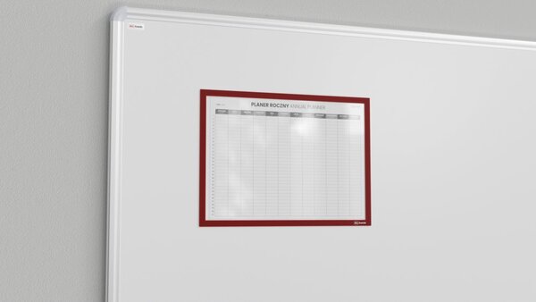 Allboards, A4 magnetická kapsa červená, RMA4R