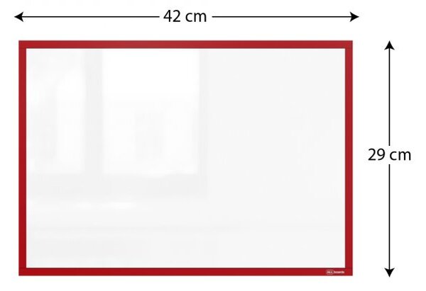 Allboards, A3 magnetická kapsa červená, RMA3R