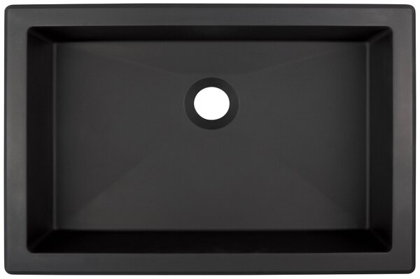 Deante Correo umyvadlo 50x35 cm obdélníkový zápustný-pod pult černá matný CQR_NU5U