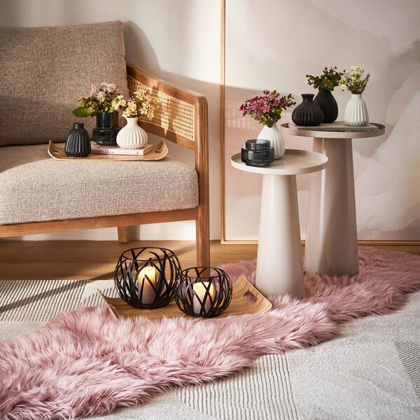 UMĚLÁ KOŽEŠINA, 60/180 cm, růžová Ambia Home - Kůže, Online Only