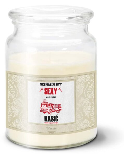Sablio Svíčka Nesnáším být sexy, ale jsem hasič - 500 g