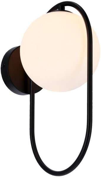 Candellux Cordel nástěnné svítidlo 1x28 W bílá-černá 21-10179
