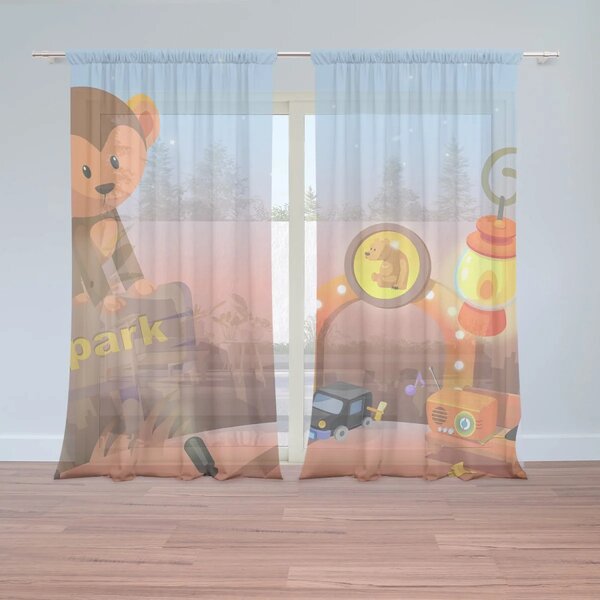 Sablio Záclony Dětský motiv 4: 2ks 150x250cm