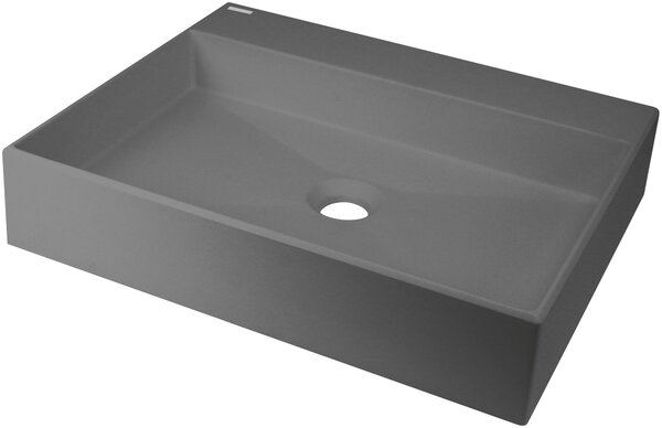 Deante Correo umyvadlo 50x40 cm obdélníkový na pult antracitová matný CQR_TU5S