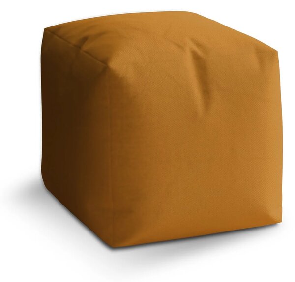 Sablio Taburet Cube Okrová - 40x40x40 cm