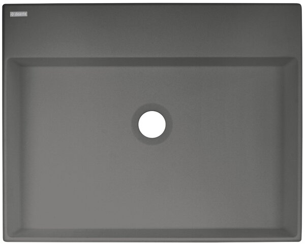 Deante Correo umyvadlo 50x40 cm obdélníkový na pult antracitová matný CQR_TU5S