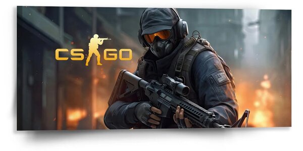 Sablio Obraz CS:GO Voják 2 - 110x50 cm