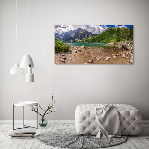 Foto-obraz fotografie na skle Jezero v horách osh-99700952