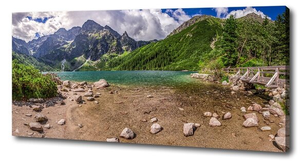 Foto obraz na plátně do obýváku Jezero v horách oc-99700952