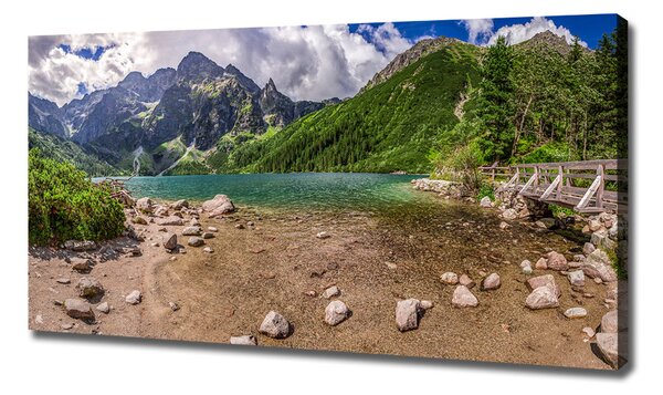 Foto obraz na plátně do obýváku Jezero v horách oc-99700952