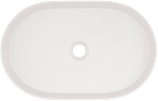 Deante Silia umyvadlo 55x35 cm oválné na pult bílá CQS_AU6S
