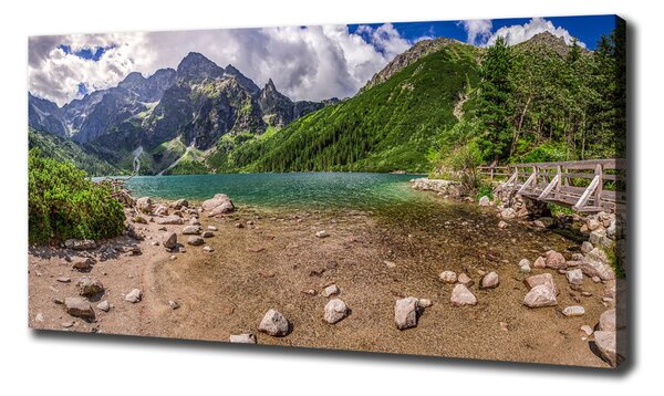 Foto obraz na plátně do obýváku Jezero v horách oc-99700952