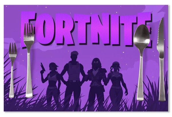 Sablio Prostírání FORTNITE Fialová silueta: 40x30cm