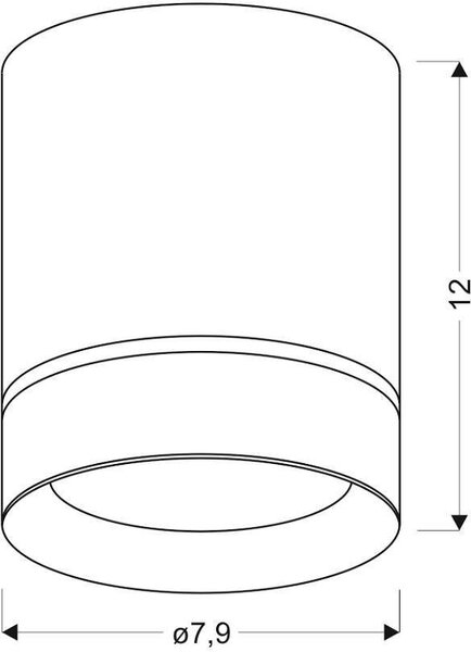 Candellux Tuba stropní světlo 1x15 W bílá 2282770