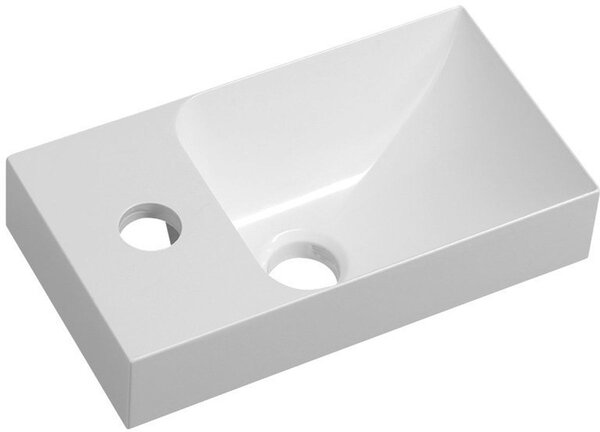 Sapho Small umyvadlo 30.8x17 cm obdélníkový klasický-nábytkový bílá lesk PK300