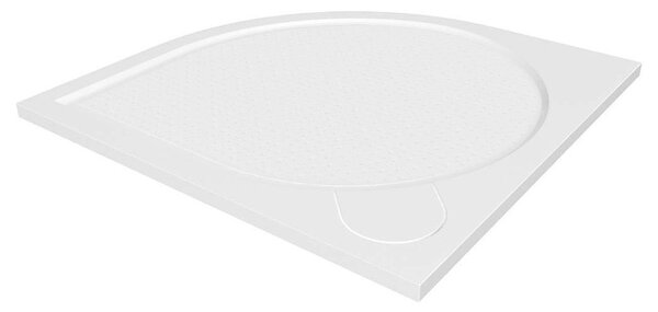 Gelco Gelco, ARCA sprchová vanička z litého mramoru, čtvrtkruh 100x100x3cm, R550, PA551