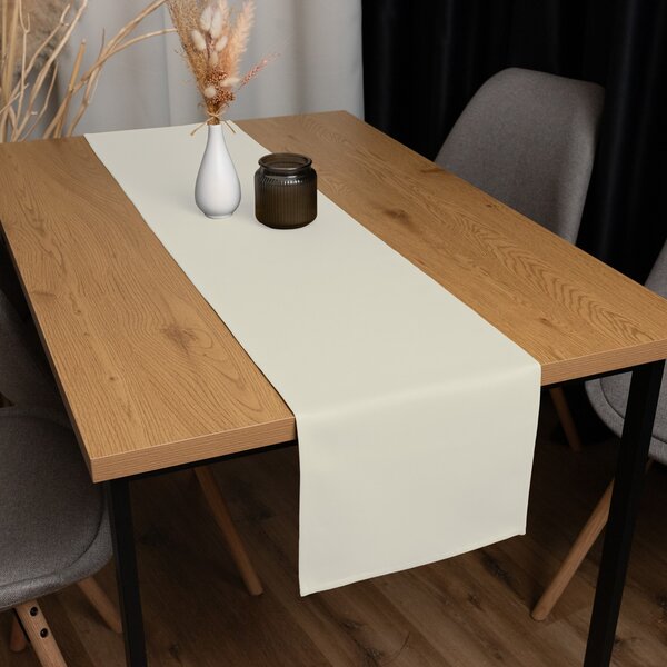 Biante Dekorační běhoun na stůl BKU-110 Slonová kost 20x120 cm