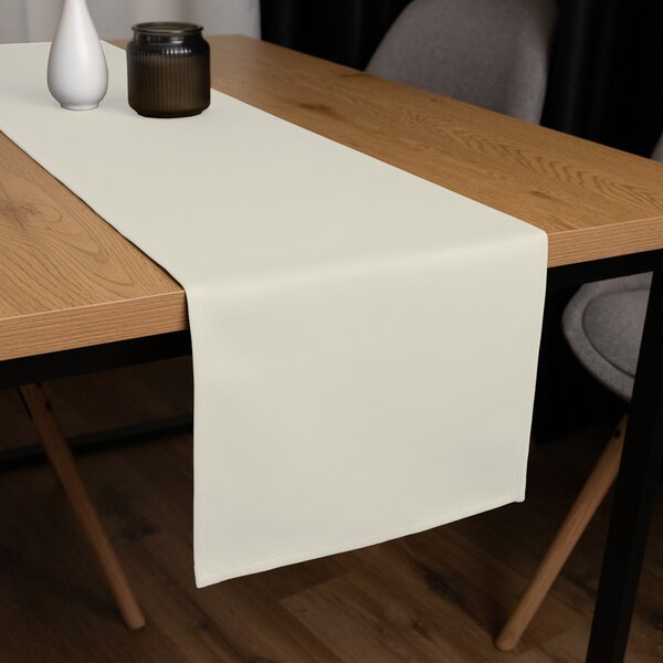 Biante Dekorační běhoun na stůl BKU-110 Slonová kost 20x120 cm