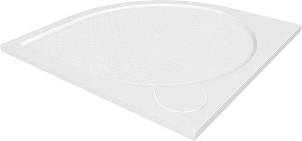 Gelco Gelco, ARCA sprchová vanička z litého mramoru, čtvrtkruh, 80x80x3 cm, R550, PA558