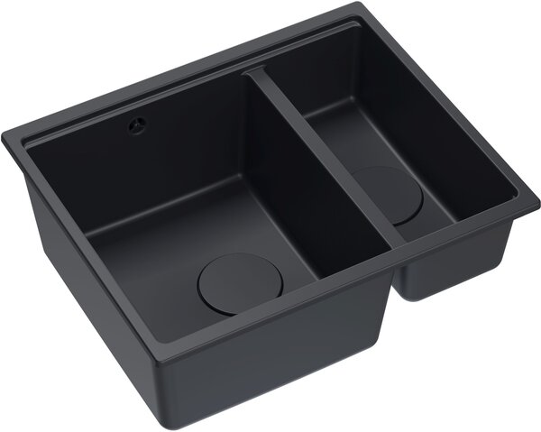 Quadron Logan dřez graniteq 55x46 cm černá HCQL5646U7-BLM_U