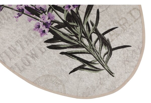 Fialovo-béžové koupelnové předložky v sadě 3 ks 60x100 cm Lavender – Foutastic