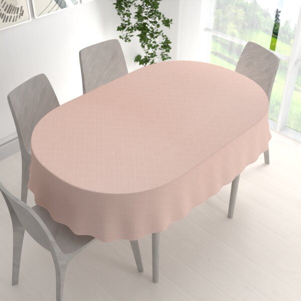 Biante Teflonový oválný ubrus Milano TF-048 - světle růžový 80x120 cm