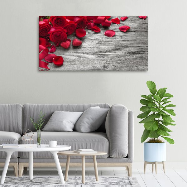 Moderní obraz canvas na rámu Červené růže oc-99989329