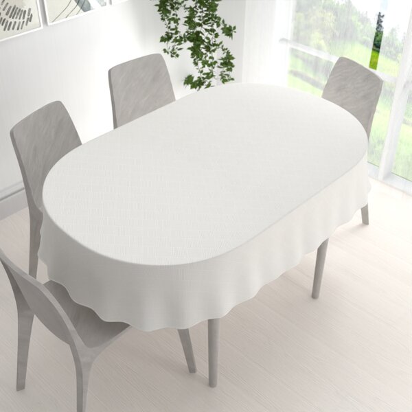 Biante Teflonový oválný ubrus Milano TF-049 - smetanový 50x100 cm