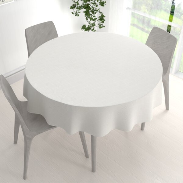 Biante Teflonový kulatý ubrus Milano TF-049 - smetanový Ø 40 cm