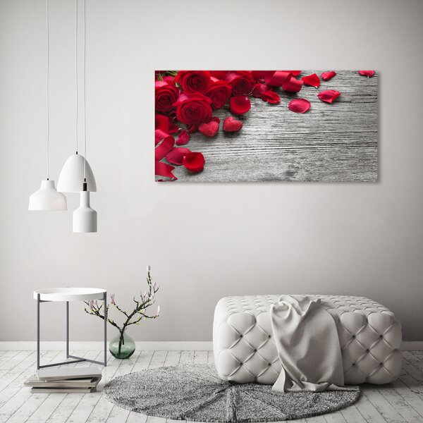 Moderní obraz canvas na rámu Červené růže oc-99989329