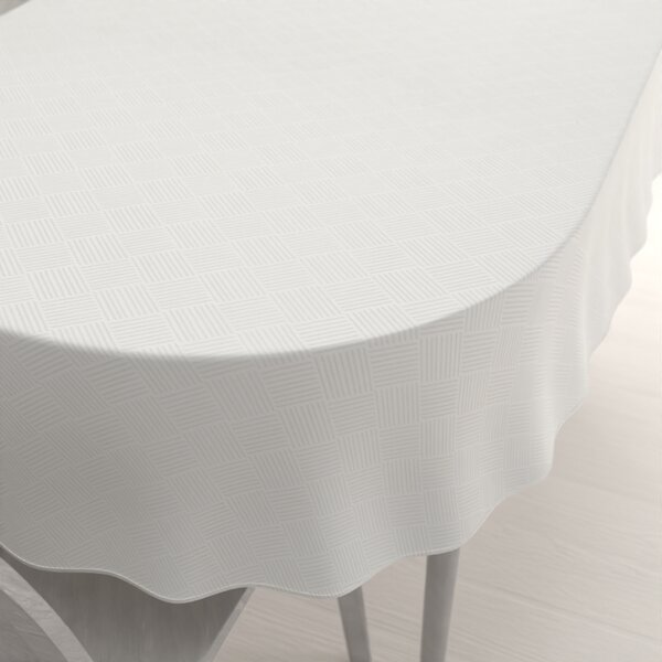Biante Teflonový oválný ubrus Milano TF-049 - smetanový 50x100 cm