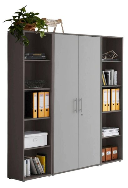 SKŘÍŇ NA ŠANONY, antracitová, světle šedá, 172,6/185,6/33 cm MID.YOU - Online Only kancelářský nábytek, Online Only