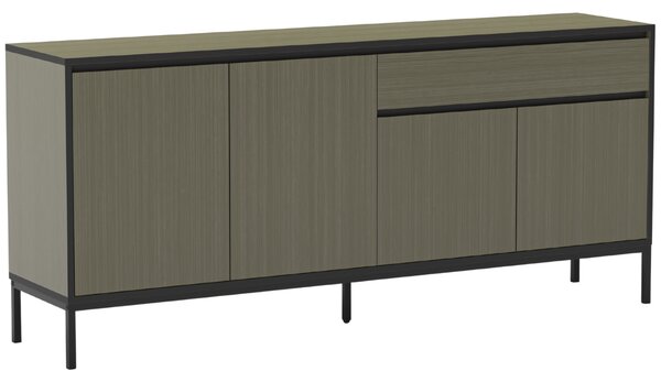 Marckeric Zelená lakovaná komoda Lorenza 180 x 40 cm