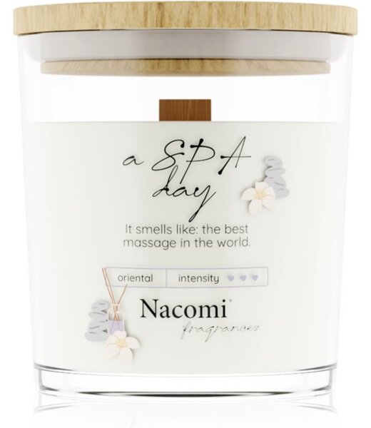Nacomi Soy Candle Home Fragrances vonná svíčka s dřevěným knotem 140 g