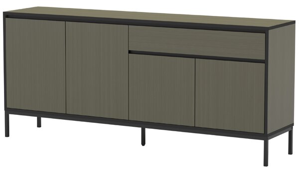 Marckeric Zelená lakovaná komoda Lorenza 180 x 40 cm