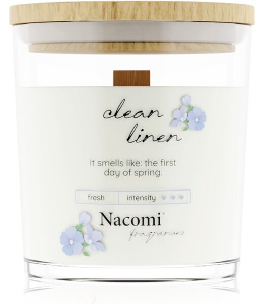 Nacomi Soy Candle Home Fragrances vonná svíčka s dřevěným knotem 140 g