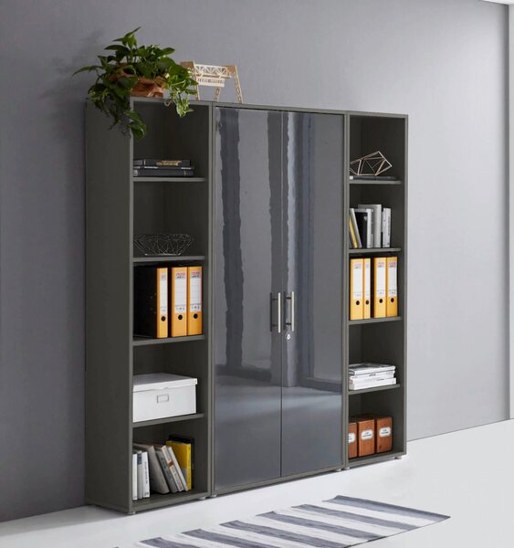SKŘÍŇ NA ŠANONY, antracitová, 172,6/185,6/33 cm MID.YOU - Online Only kancelářský nábytek, Online Only
