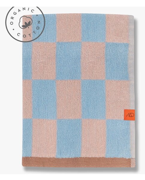 Modro-růžová osuška z bio bavlny 70x133 cm Retro – Mette Ditmer Denmark