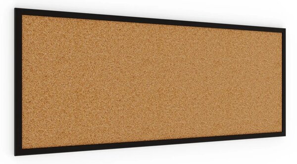 ALLboards korková tabule 100x40 cm lakovaný dřevěný rám ČERNÝ